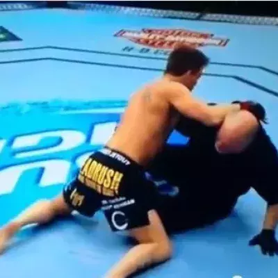 MMA: K.O. in nur 30 Sekunden! Sam Stout versucht den Schiedsrichter anzugreifen
