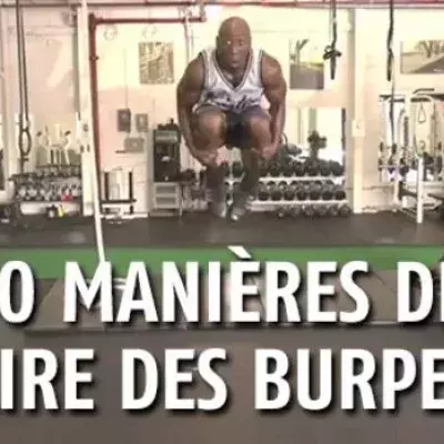 Entdecken Sie 30 verschiedene Burpees um ihre gesamte Muskulatur aufzubauen. Sehr effiziente Übungen, die man fast ohne Geräte machen kann.