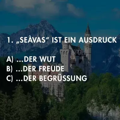 Bayern-Quiz: Teste dein Bairisch!