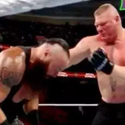 Unerlaubter Faustschlag: Brock Lesnar vergisst, dass er Catcher ist