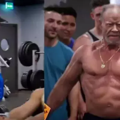 72-jähriger Bodybuilder spielt Leuten im Fitnessstudio einen Streich