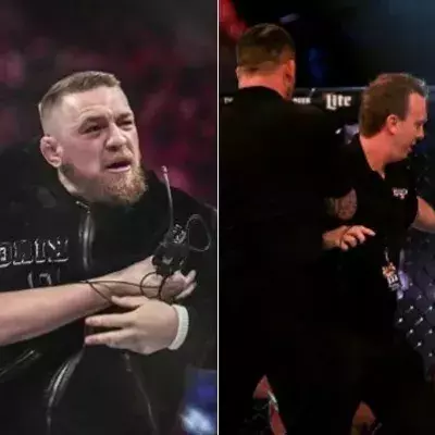 Bellator: Conor McGregor greift den Kampfrichter Marc Goddard nach dem Sieg von Charlie Ward an