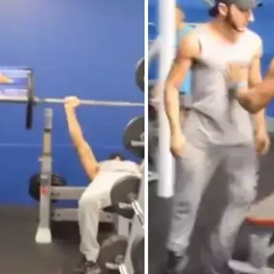 Ein Youtuber macht einen schlechten Witz im Fitnessstudio und entgeht nur knapp einer Schlägerei