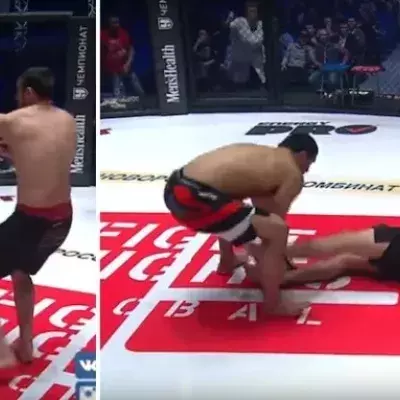 MMA-Kämpfer versucht, seinen Gegner nach einem K. o. auf komische Weise wiederzubeleben