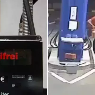 Er weigert sich, seine Zigarette auszumachen. Der Tankstellenwart löst das Problem auf seine Art