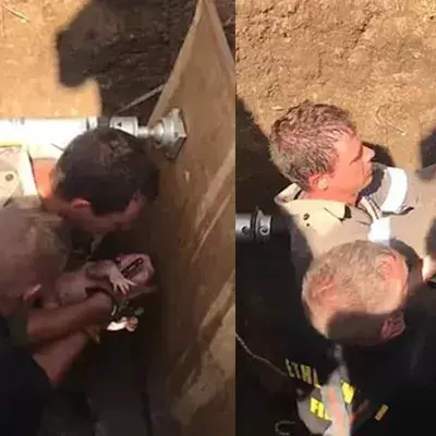 Passanten hören Schreie aus Kanalrohr: Entdeckung lässt das Blut in den Adern gefrieren