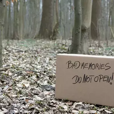 Sie findet einen Karton im Wald: Aber dabei handelt es sich nicht um ein ausgesetztes Tier