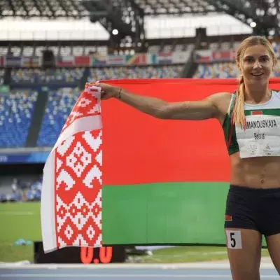Krystsina Tsimanouskaya bei den Olympischen Spielen