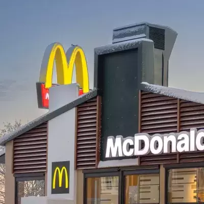 McDonald's, verlassen, Filiale, alt, 90er