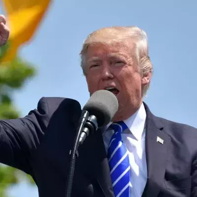 Präsident Donald Trump bei einer Rede