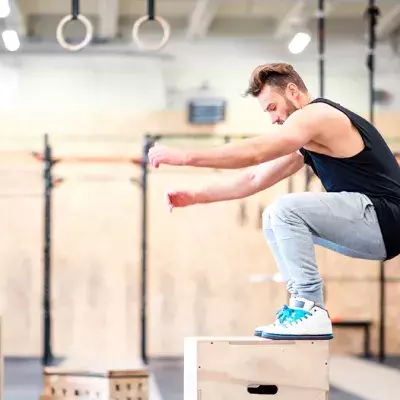 Teil einer Calisthenics-Übung