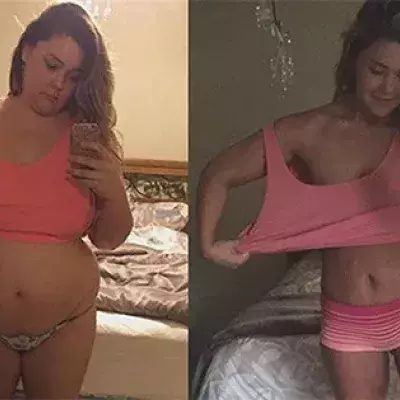 Sie verliert 15 Kilo in 6 Wochen, indem sie das hier vor dem Schlafengehen macht