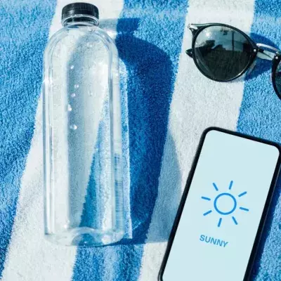 In der Sonne können Smartphones schnell überhitzen