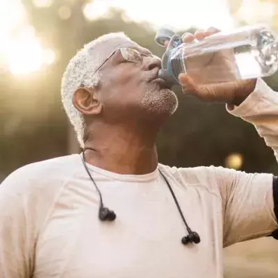 Je älter wir werden, desto mehr Wasser müssen wir trinken.