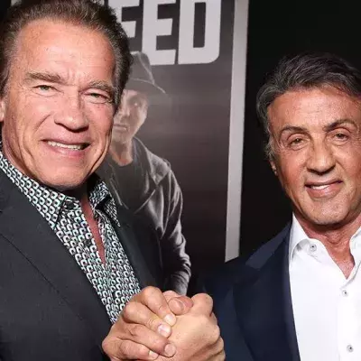 Terminator versus Rambo: Arnold Schwarzenegger lässt Stallone in die Falle tappen