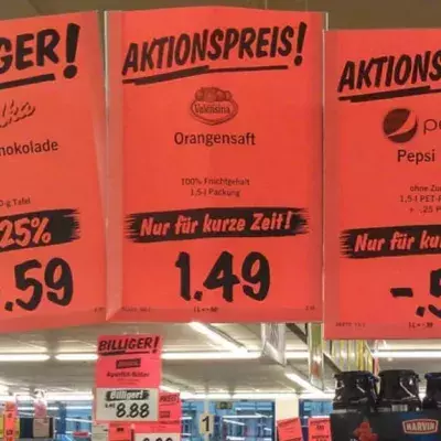 Regierung plant Verbot von Sonderangeboten im Supermarkt
