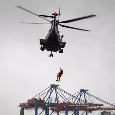 Großeinsatz im Hamburger Hafen