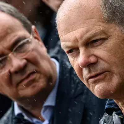 Olaf Laschet und Armin Scholz am 3. August 2021 in Stolberg