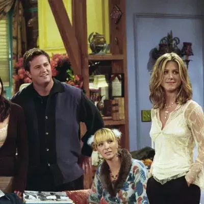 Die Friends-Truppe mit Brad Pitt