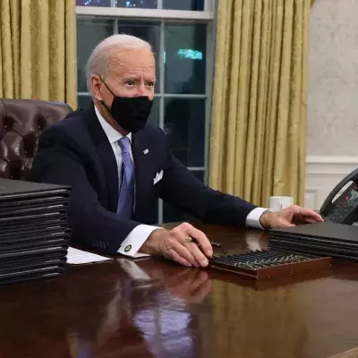 Erste Amtshandlung: Joe Biden entfernt Donald Trumps Lieblingsspielzeug aus dem Oval Office 