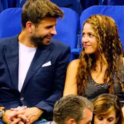 Piqué und Shakira im Stadion
