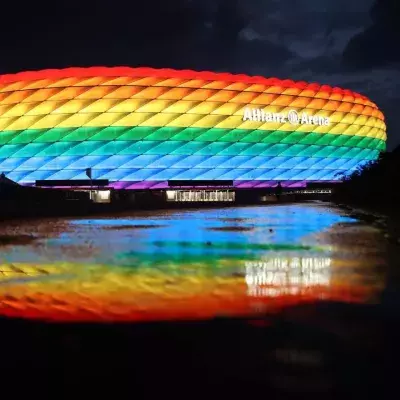 Das EM-Stadion in München darf nicht in den Farben des Regenbogens erscheinen