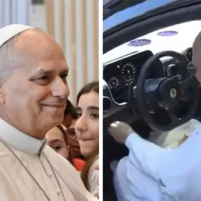Der Papst testet den neuen Ferrari „Luce“