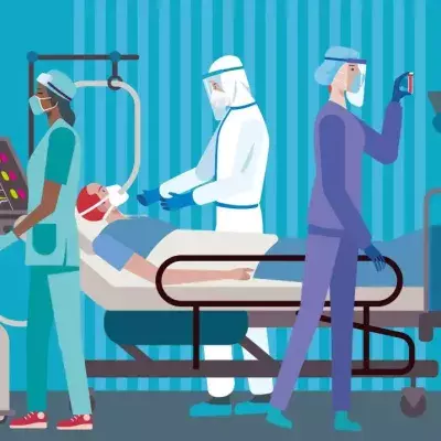 Illustration: Coronavirus-Patient auf der Intensivstation 