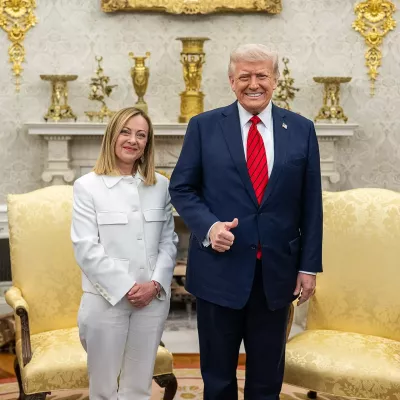 President Donald Trump holds a bilateral meeting with Prime Minister Giorgia Meloni of Italy (54460392285)