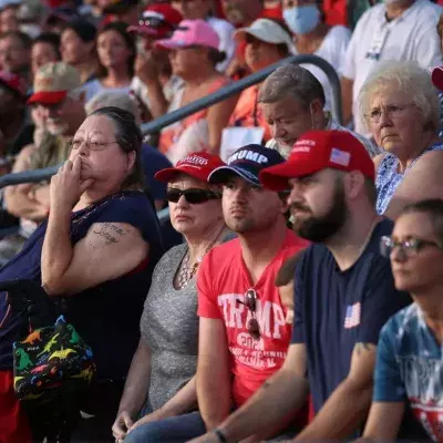 Stille in den Reihen der Trump-Anhänger:innen