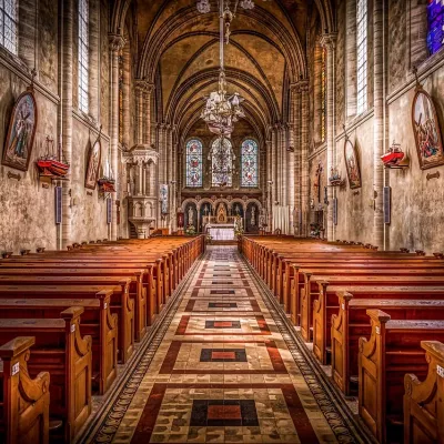 église, cathédrale, l'architecture, bancs, christianisme, intérieur, religion, église, église, église, église, église, religion