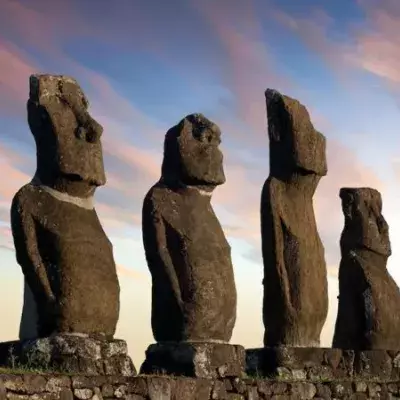 Rätselhaften Statuen auf der Osterinsel
