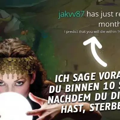 League of Legends: Ein Zuschauer sieht den Tod eines Streamers voraus