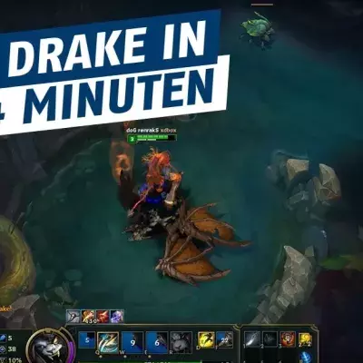 League of Legends: Ohne Leben zu verlieren! Rengar kann den Drachen auf Level 3 im Alleingang killen