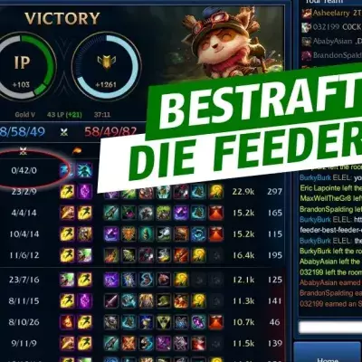 League of Legends: In-Game-System in der Testphase, um Feeder zu bestrafen