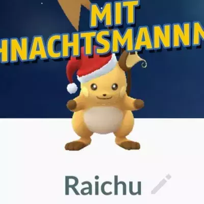 Weihnachts-Pikachu hat jeder! Mit diesen 2 Tipps bekommst du auch Raichu in den Pokédex!