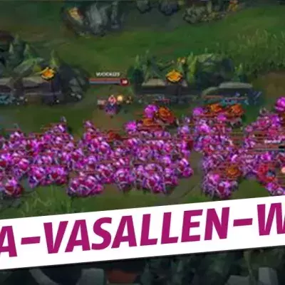 League of Legends: Die größte Vasallenwelle der Geschichte mit dem Baron Buff