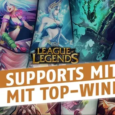 League of Legends: 4 Supports setzen sich in den Top 10 der Champions fest