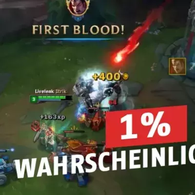 League of Legends: 1%-ige Wahrscheinlichkeit! Ein äußerst seltener First Blood