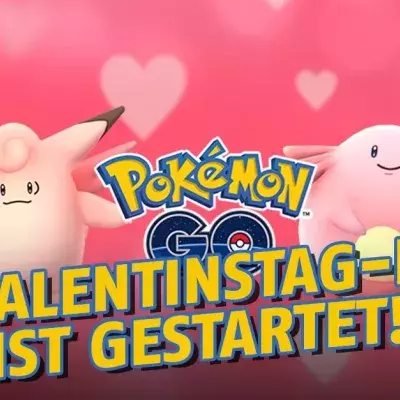 Pokémon GO: Das Valentinstag-Event ist ab sofort verfügbar!