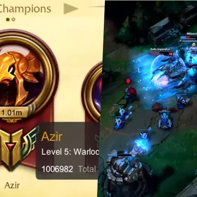 League of Legends: Ein Azir mit 1 Million Meisterschaftspunkten