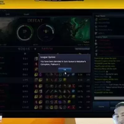 League of Legends: Er verliert eine normale Partie und wird in der SoloQ herabgestuft