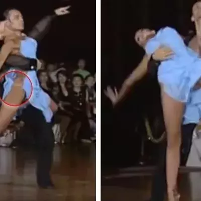 Das Kleid dieser Guaguanco-Tänzerin ist extrem faszinierend