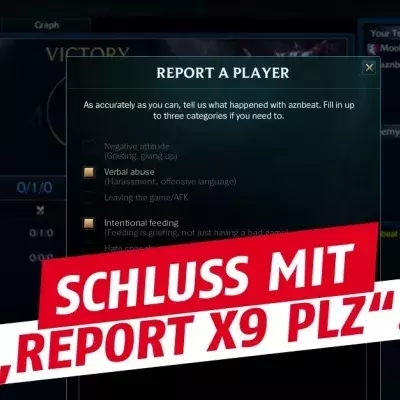 League of Legends: Gruppen-Report bringt nichts