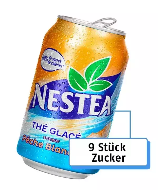2. Nestea Eistee: 9 Stück Zucker