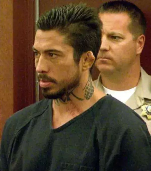 5. Jonathan 'War machine' Koppenhaver - Wartet auf seinen Prozess, wegen versuchten Mordes an seiner Ex-Freundin, der Pornodarstellerin Christy Mack und ihrem Freund. Er wurde mehrfach wegen Körperverletzung angezeigt.