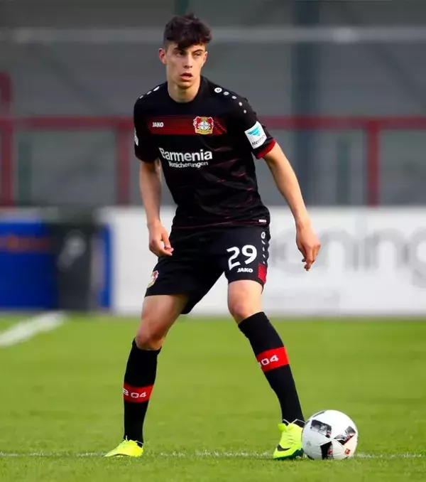 9: Kai Havertz (Deutschland) - 18 Jahre alt, Bayer Leverkusen