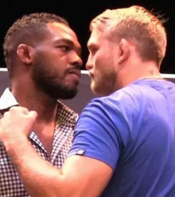 Alexander Gustafsson und Jon Jones vor dem Kampf