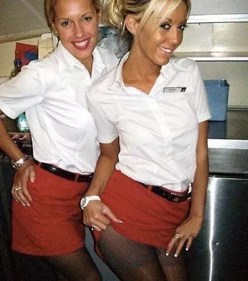 Bei einem Flug mit den zwei Grazien würden wir doch nicht nein sagen