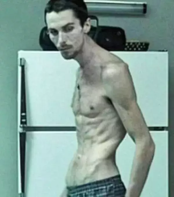 Christian Bale war in "The Machinist" erschreckend, er wog nur 54 Kilo